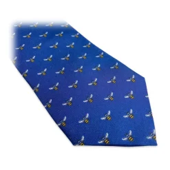 Fefè Napoli - Blue Apes Dandy Silk Tie - Ties - Handmade in Italy - Luxury Exclusive Collection - Avvenice