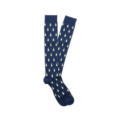 Fefè Napoli - Blue Bottle Dandy Men's Socks - Socks - Handmade in Italy - Luxury Exclusive Collection - Avvenice
