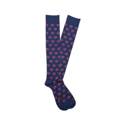 Fefè Napoli - Blue Cancer Zodiac Men's Socks - Socks - Handmade in Italy - Luxury Exclusive Collection - Avvenice