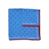 Fefè Napoli - Blue Denim Lucky Horns Silk Pocket Square - Pocket-Square - Handmade in Italy - Luxury Exclusive Collection - Avvenice