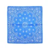 Fefè Napoli - Blue Denim Silk Cotton Bandana - Scarves and Foulards - Handmade in Italy - Luxury Exclusive Collection - Avvenice