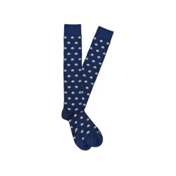 Fefè Napoli - Blue Dog Dandy Men's Socks - Socks - Handmade in Italy - Luxury Exclusive Collection - Avvenice