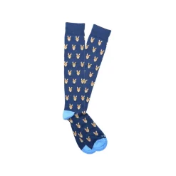 Fefè Napoli - Blue Donkey Dandy Men's Socks - Socks - Handmade in Italy - Luxury Exclusive Collection - Avvenice