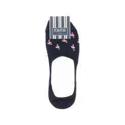 Fefè Napoli - Blue Flamingo Men's Peds - Socks - Handmade in Italy - Luxury Exclusive Collection - Avvenice