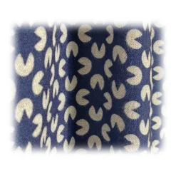 Fefè Napoli - Blue Flowers Seventy Double Scarf - Scarves and Foulards - Handmade in Italy - Luxury Exclusive Collection - Avvenice