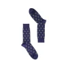 Fefè Napoli - Blue Golf Short Dandy Men's Socks - Socks - Handmade in Italy - Luxury Exclusive Collection - Avvenice