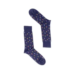 Fefè Napoli - Blue Golfer Short Dandy Men's Socks - Socks - Handmade in Italy - Luxury Exclusive Collection - Avvenice