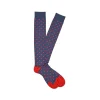 Fefè Napoli - Blue Hearts Dandy Men's Socks - Socks - Handmade in Italy - Luxury Exclusive Collection - Avvenice