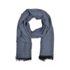 Fefè Napoli - Blue Jeans Cashmere Elegance Scarf - Scarves and Foulards - Handmade in Italy - Luxury Exclusive Collection - Avvenice