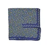Fefè Napoli - Blue Lemons Silk Dandy Pocket Square - Pocket-Square - Handmade in Italy - Luxury Exclusive Collection - Avvenice