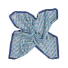 Fefè Napoli - Blue Matisse Silk Foulard - Scarves and Foulards - Handmade in Italy - Luxury Exclusive Collection - Avvenice