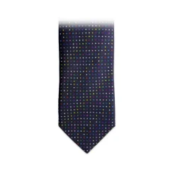 Fefè Napoli - Blue Multicolor Pois Gentleman Silk Tie - Ties - Handmade in Italy - Luxury Exclusive Collection - Avvenice