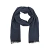 Fefè Napoli - Blue Navy Cashmere Elegance Scarf - Scarves and Foulards - Handmade in Italy - Luxury Exclusive Collection - Avvenice