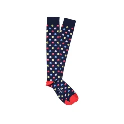 Fefè Napoli - Blue Pacman Dandy Men's Socks - Socks - Handmade in Italy - Luxury Exclusive Collection - Avvenice