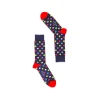 Fefè Napoli - Blue Pacman Short Dandy Men's Socks - Socks - Handmade in Italy - Luxury Exclusive Collection - Avvenice