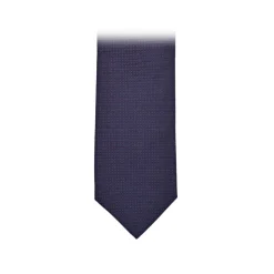 Fefè Napoli - Blue Pois Business Silk Jacquard Tie - Ties - Handmade in Italy - Luxury Exclusive Collection - Avvenice