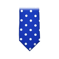 Fefè Napoli - Blue Pois Gentleman Silk Tie - Ties - Handmade in Italy - Luxury Exclusive Collection - Avvenice