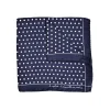 Fefè Napoli - Blue Pois Silk Gentleman Pocket Square - Pocket-Square - Handmade in Italy - Luxury Exclusive Collection - Avvenice