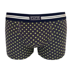 Fefè Napoli - Blue Quatre-foil Man Underwear - Underwear - Handmade in Italy - Luxury Exclusive Collection - Avvenice