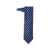Fefè Napoli - Blue Quatrefoil Gentleman Silk Tie - Ties - Handmade in Italy - Luxury Exclusive Collection - Avvenice