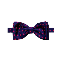 Fefè Napoli - Blue Red Butterfly Silk Bow-Tie - Bow-Tie - Handmade in Italy - Luxury Exclusive Collection - Avvenice