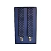 Fefè Napoli - Blue Rhombhus Gentleman Suspenders - Braces - Handmade in Italy - Luxury Exclusive Collection - Avvenice