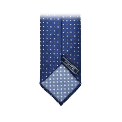 Fefè Napoli - Blue Royal 7 Folds Gentleman Silk Unlined Tie - Ties - Handmade in Italy - Luxury Exclusive Collection - Avvenice