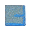 Fefè Napoli - Blue Royal Lemons Silk Dandy Pocket Square - Pocket-Square - Handmade in Italy - Luxury Exclusive Collection - Avvenice