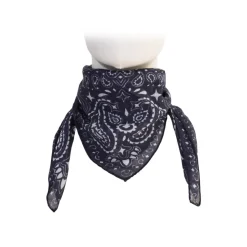 Fefè Napoli - Blue Silk Cotton Bandana - Scarves and Foulards - Handmade in Italy - Luxury Exclusive Collection - Avvenice