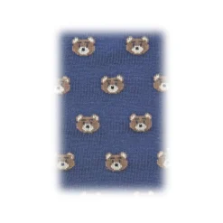 Fefè Napoli - Blue Silk Gentleman Men's Socks - Socks - Handmade in Italy - Luxury Exclusive Collection - Avvenice