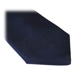 Fefè Napoli - Blue Solid Color Gentleman Silk Tie - Ties - Handmade in Italy - Luxury Exclusive Collection - Avvenice