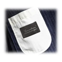 Fefè Napoli - Blue Velvet Larocciatore Jacket - Jackets - Handmade in Italy - Luxury Exclusive Collection - Avvenice