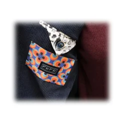 Fefè Napoli - Blue Velvet Lagaga Jacket - Jackets - Handmade in Italy - Luxury Exclusive Collection - Avvenice