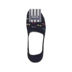 Fefè Napoli - Blue Vespa Men's Peds - Socks - Handmade in Italy - Luxury Exclusive Collection - Avvenice