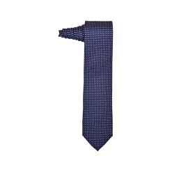 Fefè Napoli - Blue White Pois Gentleman Silk Tie - Ties - Handmade in Italy - Luxury Exclusive Collection - Avvenice