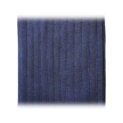 Fefè Napoli - Bluette Vernissage Men's Socks - Socks - Handmade in Italy - Luxury Exclusive Collection - Avvenice