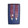 Fefè Napoli - Bordeaux Cash Gentleman Suspenders - Braces - Handmade in Italy - Luxury Exclusive Collection - Avvenice