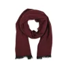 Fefè Napoli - Bordeaux Cashmere Elegance Scarf - Scarves and Foulards - Handmade in Italy - Luxury Exclusive Collection - Avvenice