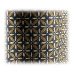 Fefè Napoli - Brown Flowers Seventy Double Scarf - Scarves and Foulards - Handmade in Italy - Luxury Exclusive Collection - Avvenice