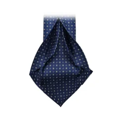 Fefè Napoli - Dark Blue 7 Folds Gentleman Silk Tie - Ties - Handmade in Italy - Luxury Exclusive Collection - Avvenice
