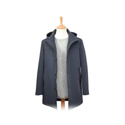 Fefè Napoli - Dark Blue Technical Parka - Jackets - Handmade in Italy - Luxury Exclusive Collection - Avvenice