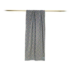 Fefè Napoli - Double Scarf Wallpaper Rosoni - Scarves and Foulards - Handmade in Italy - Luxury Exclusive Collection - Avvenice