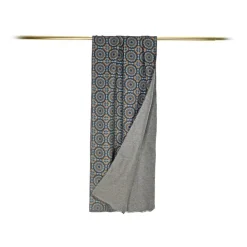 Fefè Napoli - Double Scarf Wallpaper Rosoni - Scarves and Foulards - Handmade in Italy - Luxury Exclusive Collection - Avvenice