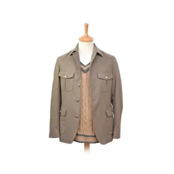 Fefè Napoli - Field Jacket Sahara Fango - Jackets - Handmade in Italy - Luxury Exclusive Collection - Avvenice