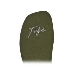 Fefè Napoli - Green Be Happy Men's Peds - Socks - Handmade in Italy - Luxury Exclusive Collection - Avvenice
