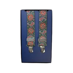 Fefè Napoli - Green Cash Gentleman Suspenders - Braces - Handmade in Italy - Luxury Exclusive Collection - Avvenice