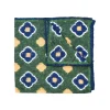 Fefè Napoli - Green Flowers Silk Vernissage Pocket Square - Pocket-Square - Handmade in Italy - Luxury Exclusive Collection - Avvenice