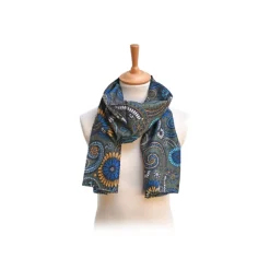 Fefè Napoli - Green Flowers Dandy Silk Scarf - Scarves and Foulards - Handmade in Italy - Luxury Exclusive Collection - Avvenice