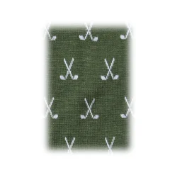 Fefè Napoli - Green Golf Dandy Men's Socks - Socks - Handmade in Italy - Luxury Exclusive Collection - Avvenice