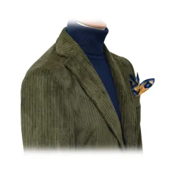 Fefè Napoli - Green Velvet Larocciatore Jacket - Jackets - Handmade in Italy - Luxury Exclusive Collection - Avvenice